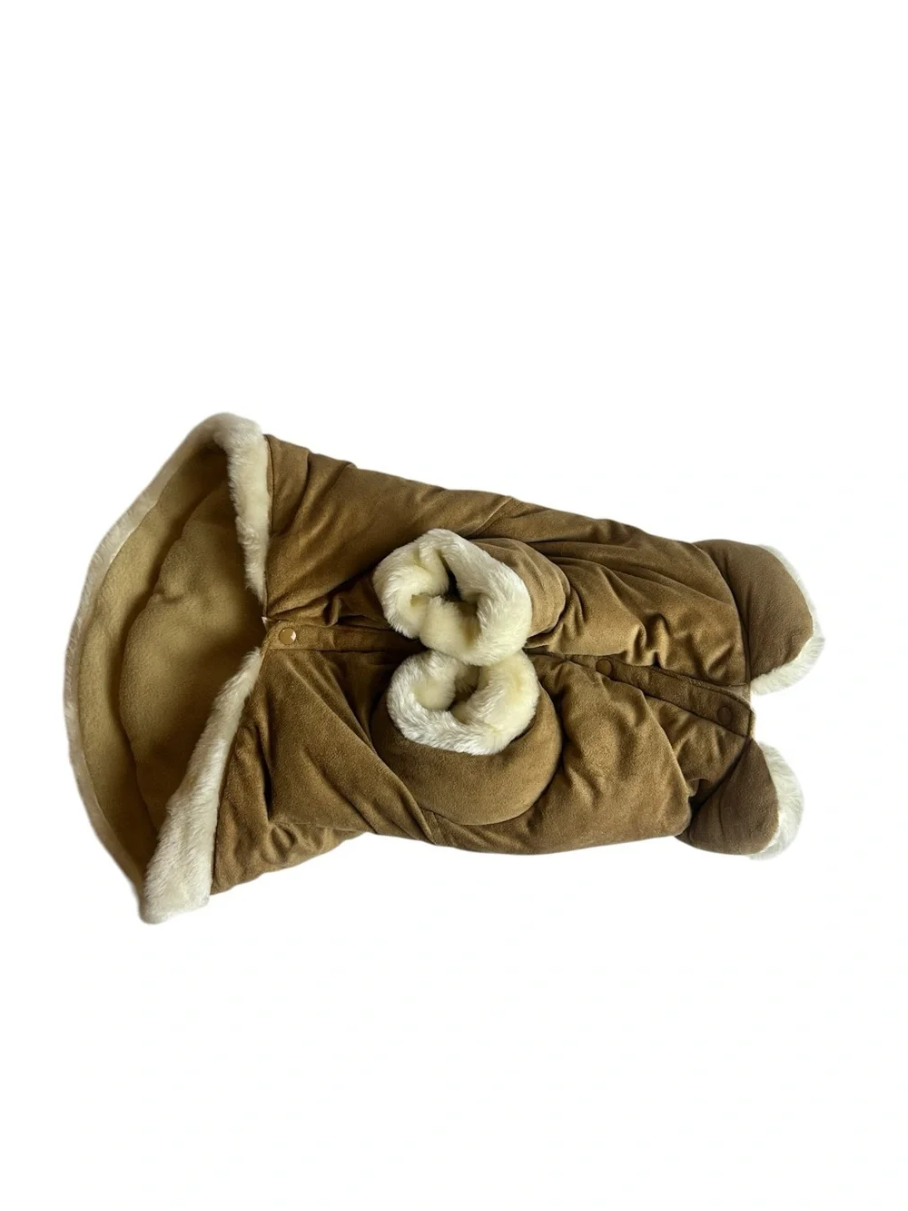 AKC Outdoor Series Faux Suede Dog Jacket XL NWT Shearling Lined